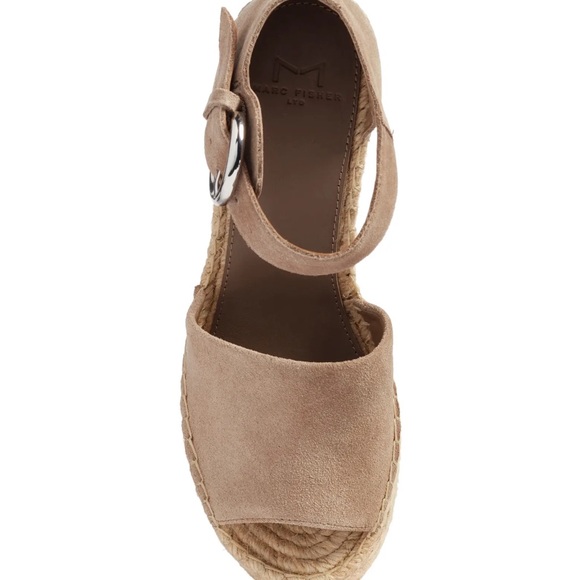 Marc Fisher LTD Genuine Leather Espadrille Platform Sandals - Picture 6 of 6